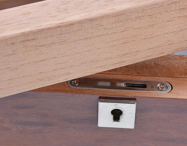 Glossy Varnish Mixed Wooden Cigar Humidor