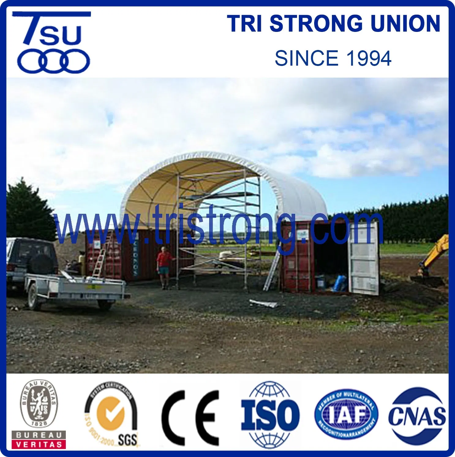 Container Shelter with Waterproof Cover/Multipurpose Container Canopy (TSU-2620C/TSU-2640C)