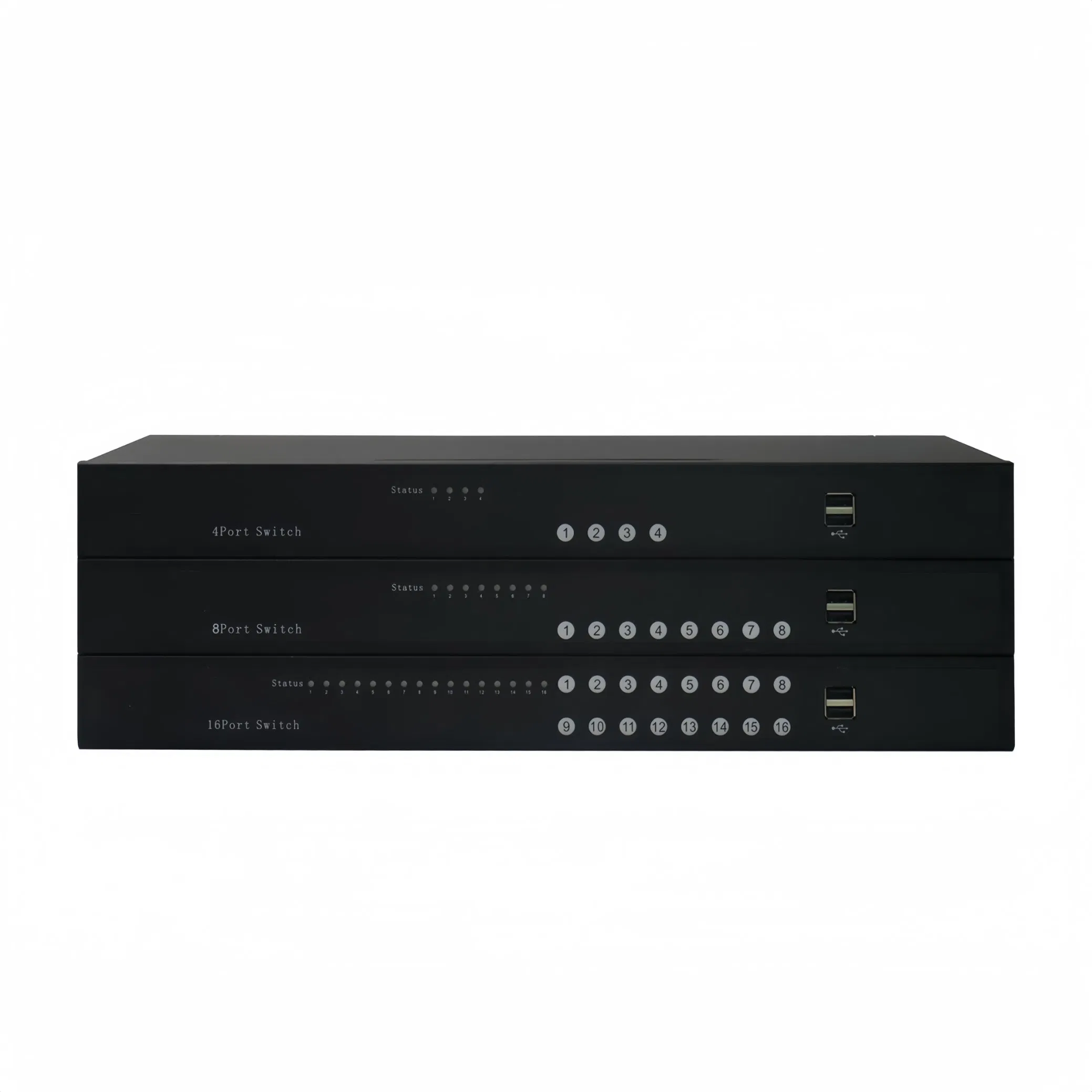 Коммутатор HDMI 4K 8 портов 1U для монтажа в стойку