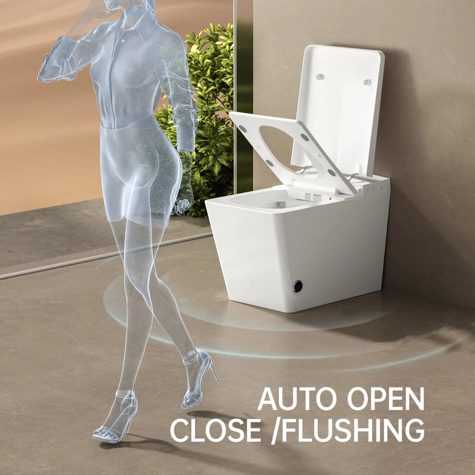 2025 New Design Intelligent Toilet Bowl Sanitary Ware Smart Toilet