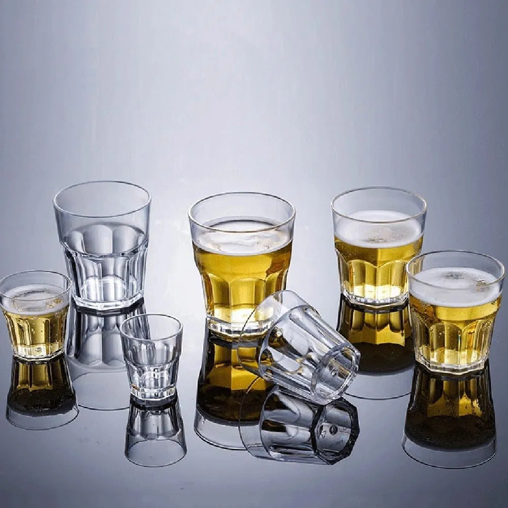 Wholesale Plastic Cup Water Juice Cold Drinking Cup Whisky Crystal Red Wine Acrylic PC Cup