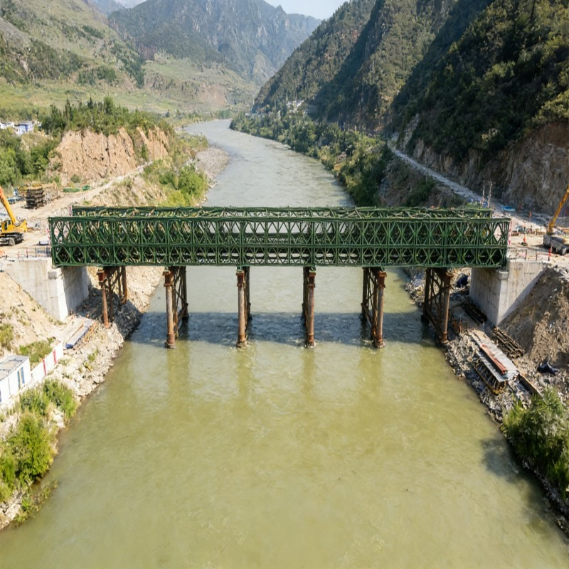 Modular Rapid-Assembly Anti-Rust Multi-Span Heavy-Duty Steel Bailey Bridge