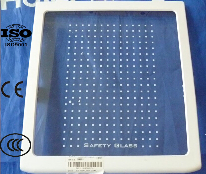 Line Pattern Fritted Fridge Shelf Glass
