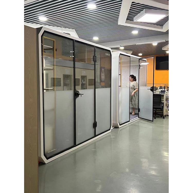Factory Customized Cell Phone Booth Noise Reduction Office Soundproof Pod Prefab Office Mobile Booth