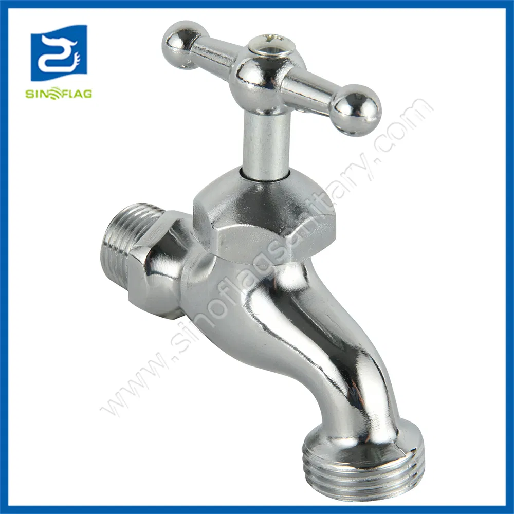 High Quality Chromed Zinc Cheap Slow Open Full Turn Bibcock