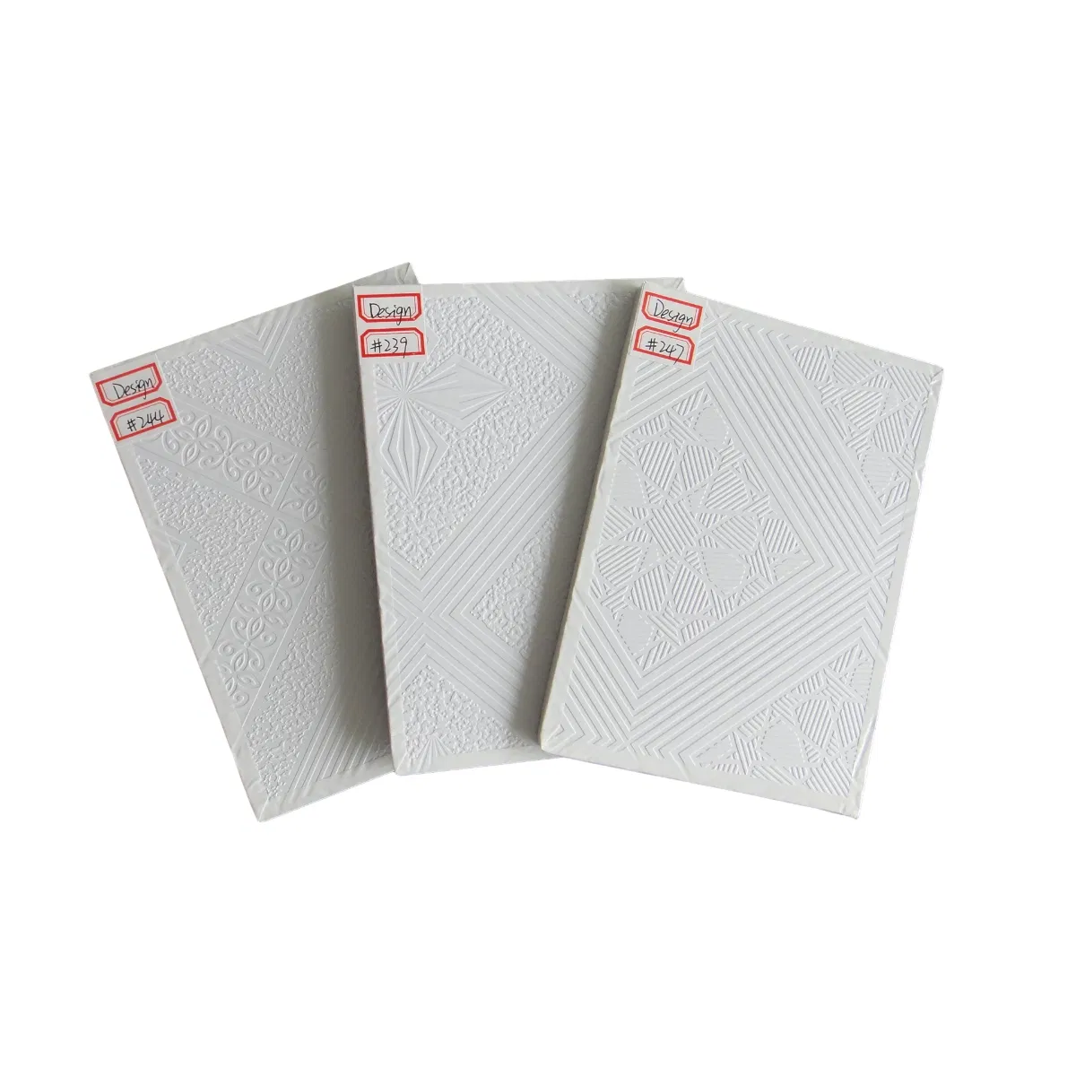 PVC Laminated Gypsum Board with Fireproof Class B1 and Non-Covered Edges