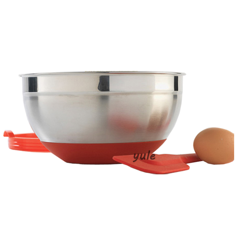 High Quality Stainless Steel Kitchen Utensils Mixing Bowl Multi-Size Multi-Function Salad Bowl