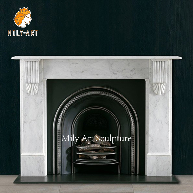 High Quality Indoor Onamental Natural Stone Marble Fireplace