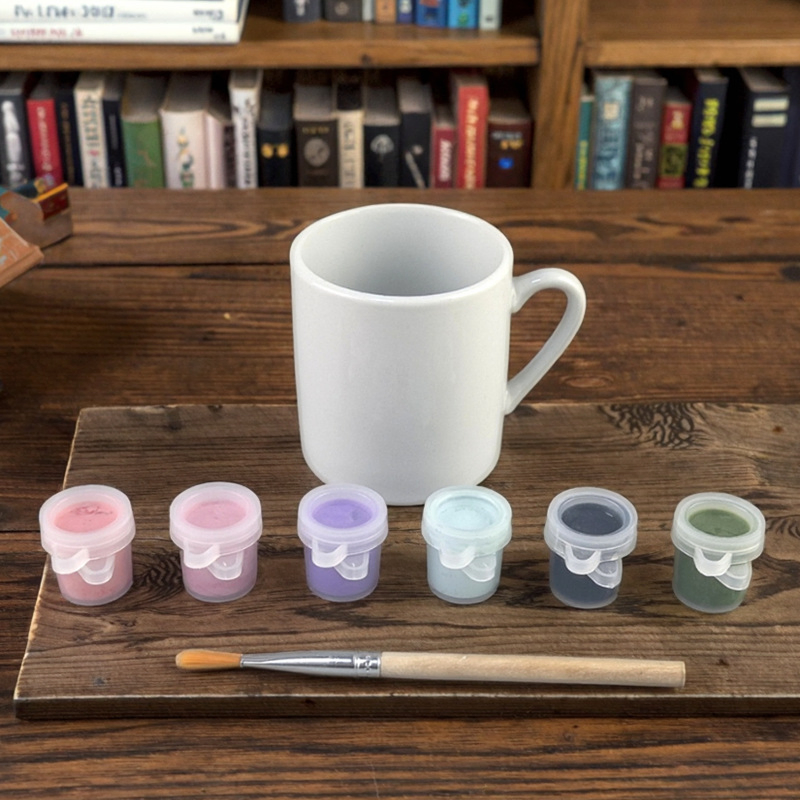 Custom High-Temperature Ceramic Coffee Mug with Color Glaze
