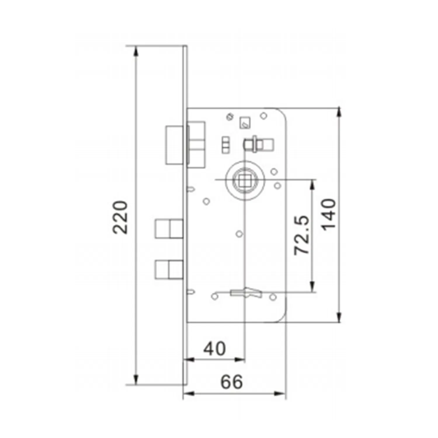 The Assembly Kit Is in a Retro Style Commercial-Grade Cylinder Lock