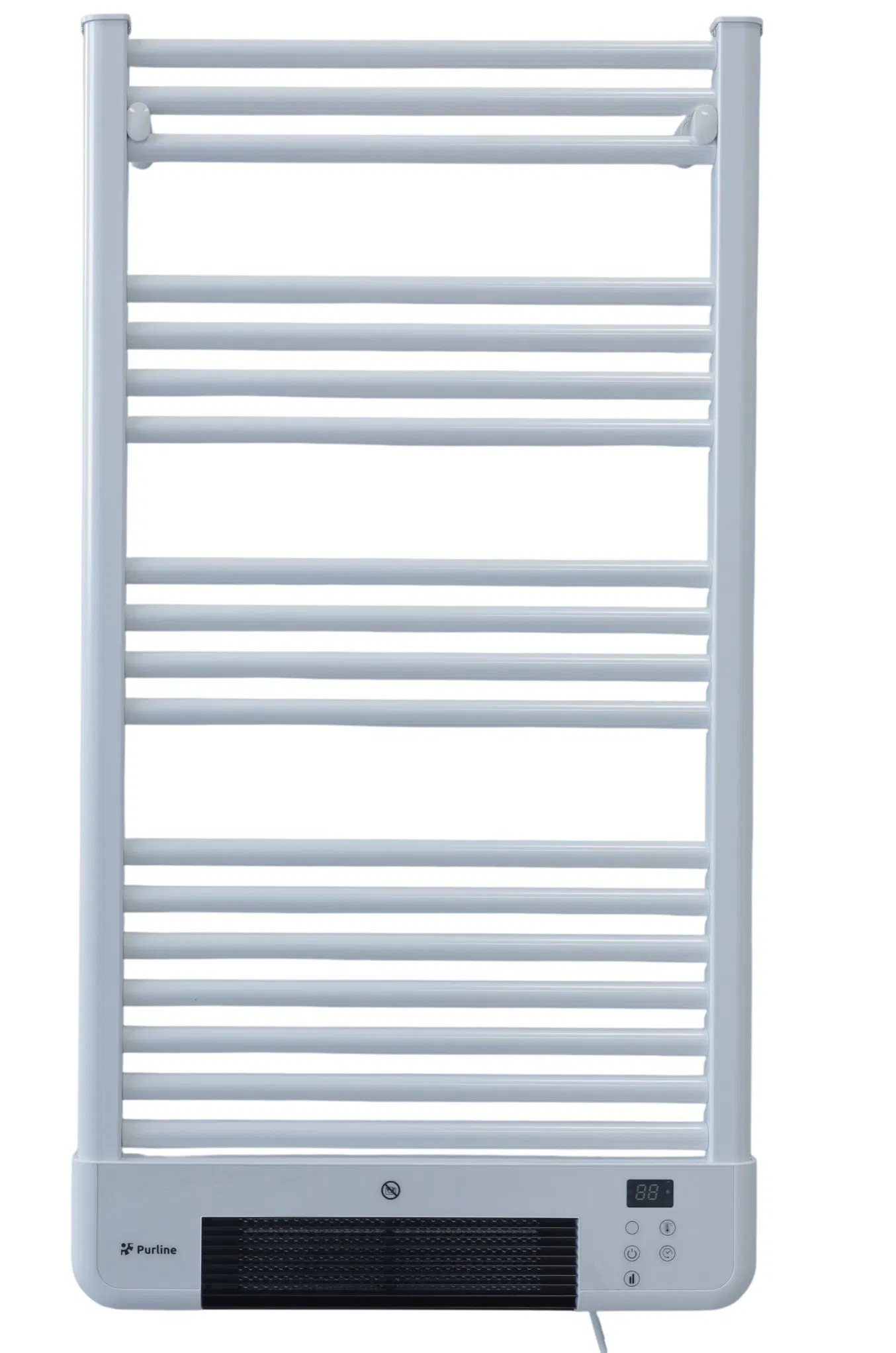 Electric Thermostatic Designer Towel Radiator Aluminium Black