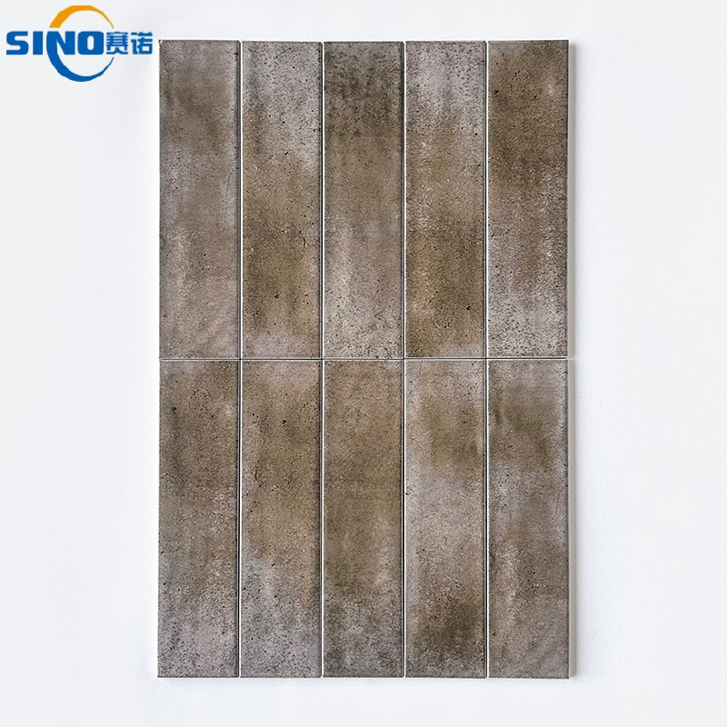 75*300mm Inkjet Glossy Ceramic Tiles Strip Shape Tiles Interior Room Tiles