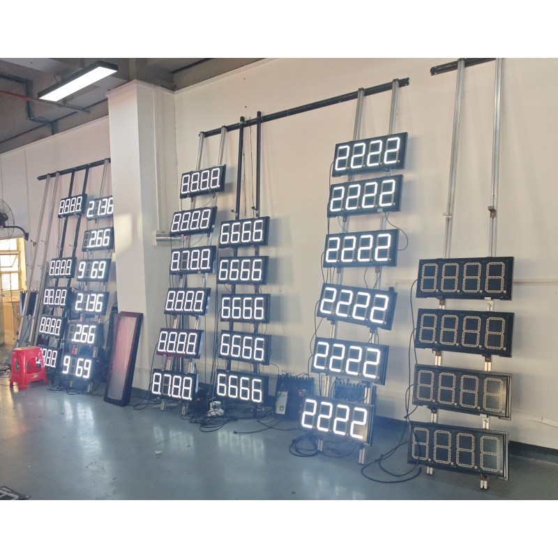Gas Station Digital 7 Segment Big LED Price Sign LED Display 8.889/10 Customized LED Gas Price Display
