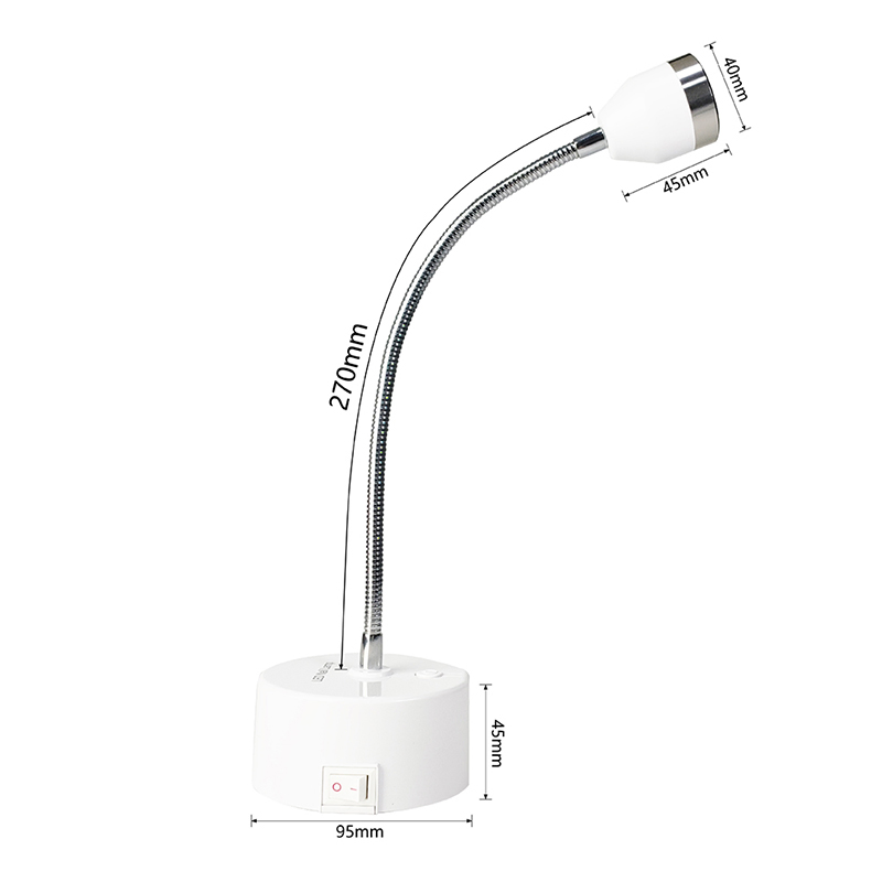 Flexible Gooseneck LED Nail Lamp Cordless with Touch Sensitive Function
