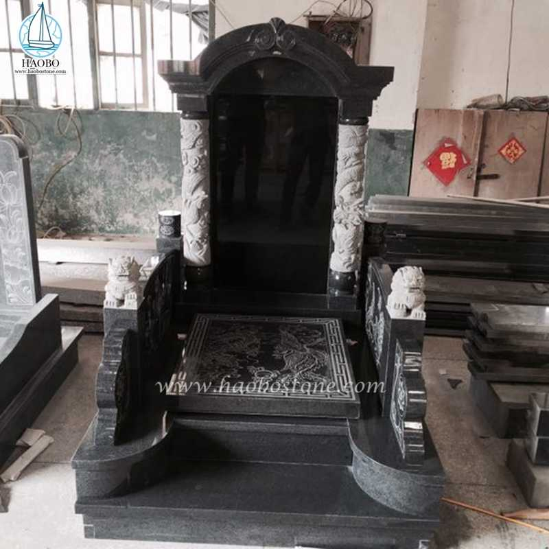 Chinese Style Monument Granite Monument Pillar Headstone