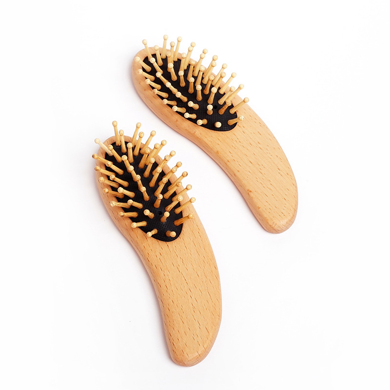 Soft Paddle Message Hair Brush Wooden Hair Comb for Hotel
