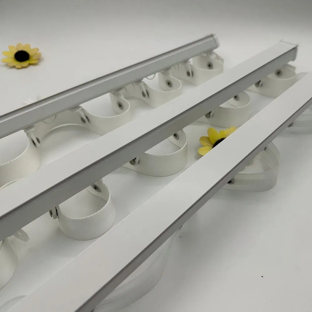 High End Customized S-Shaped Curtain Track for Sunshade in Coffee Shops