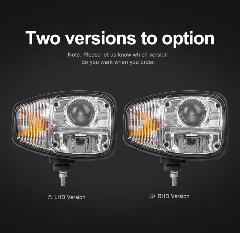 Anti-Freeze Heated LED Snow Plow Headlight IP67