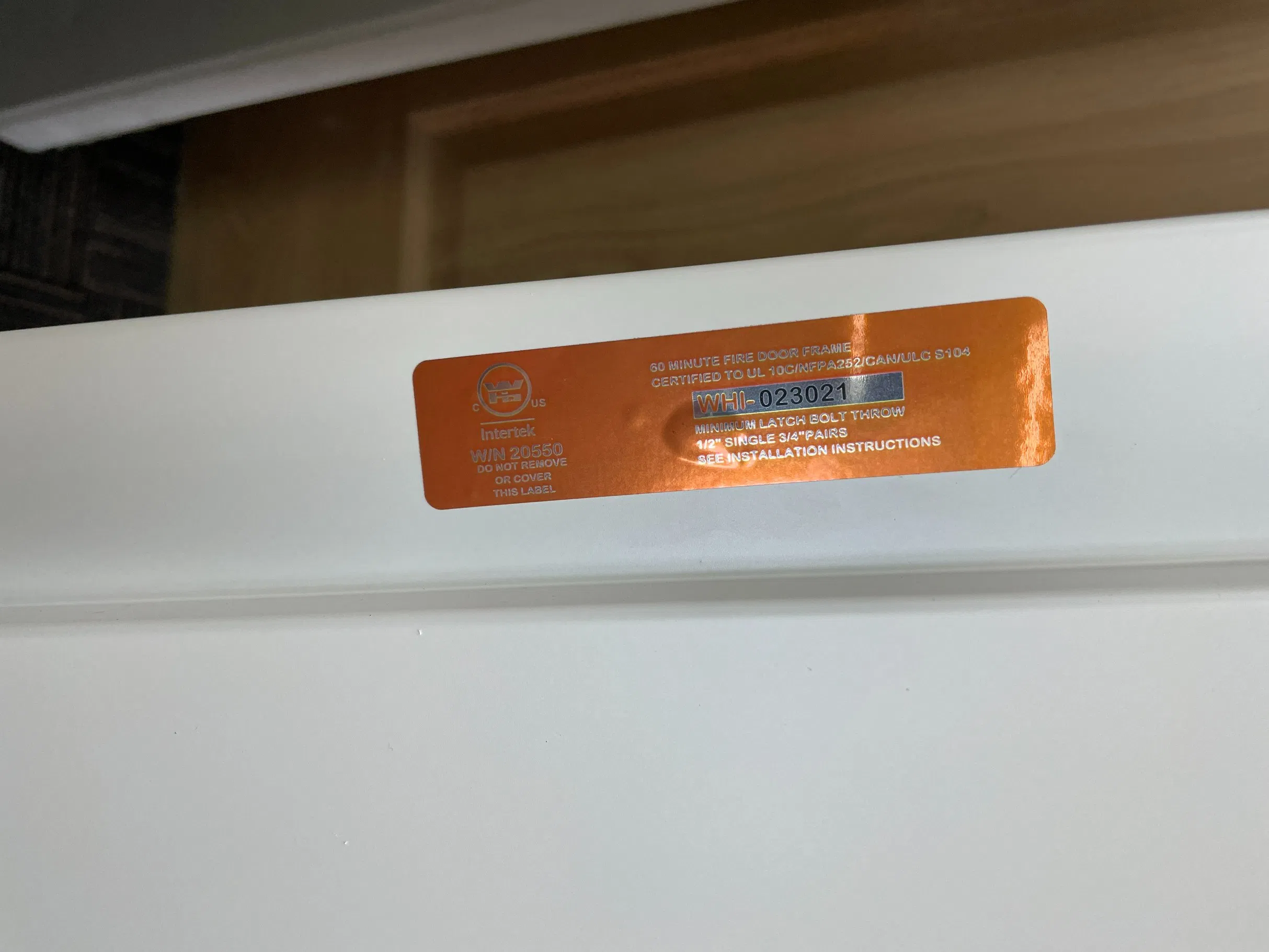 Fireproof Solid Wood UL Certified Price of Fire Rated Door for Houses