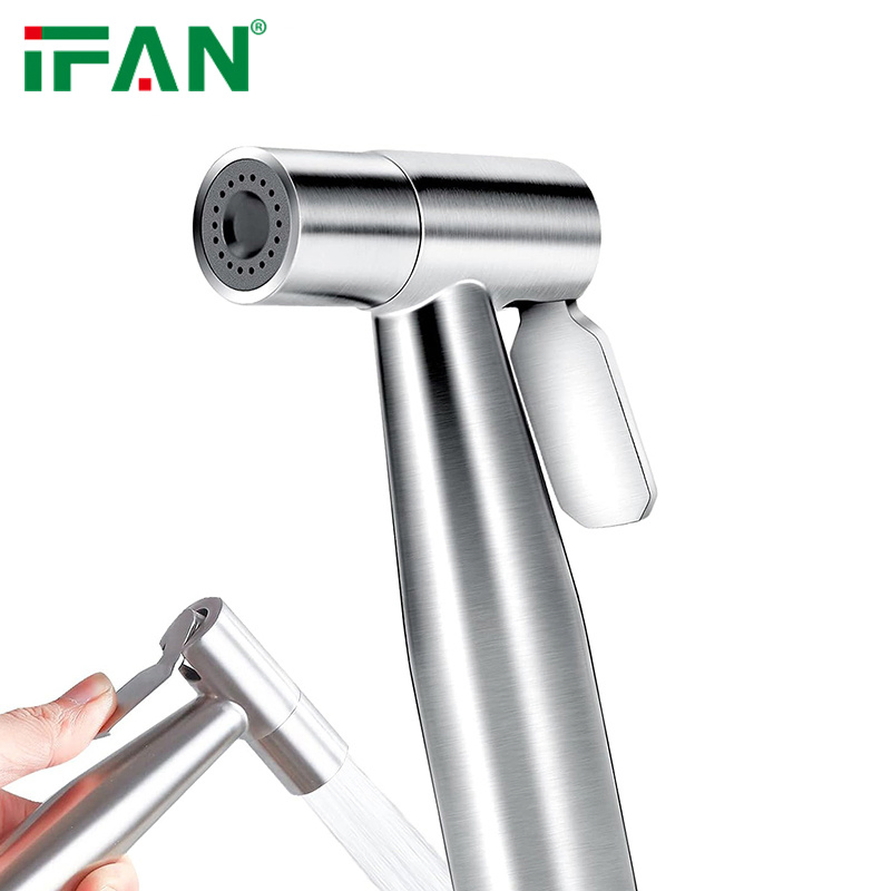 Ifan High Quality Toilet Shower 1/2''*1m Bidet Toilet Spray Wall Mounted Bidet Sprayer