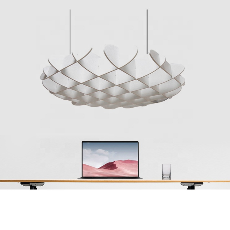 Customizable Pancake Suspended Pet Acoustic Ceiling with E0 Environmental Protection