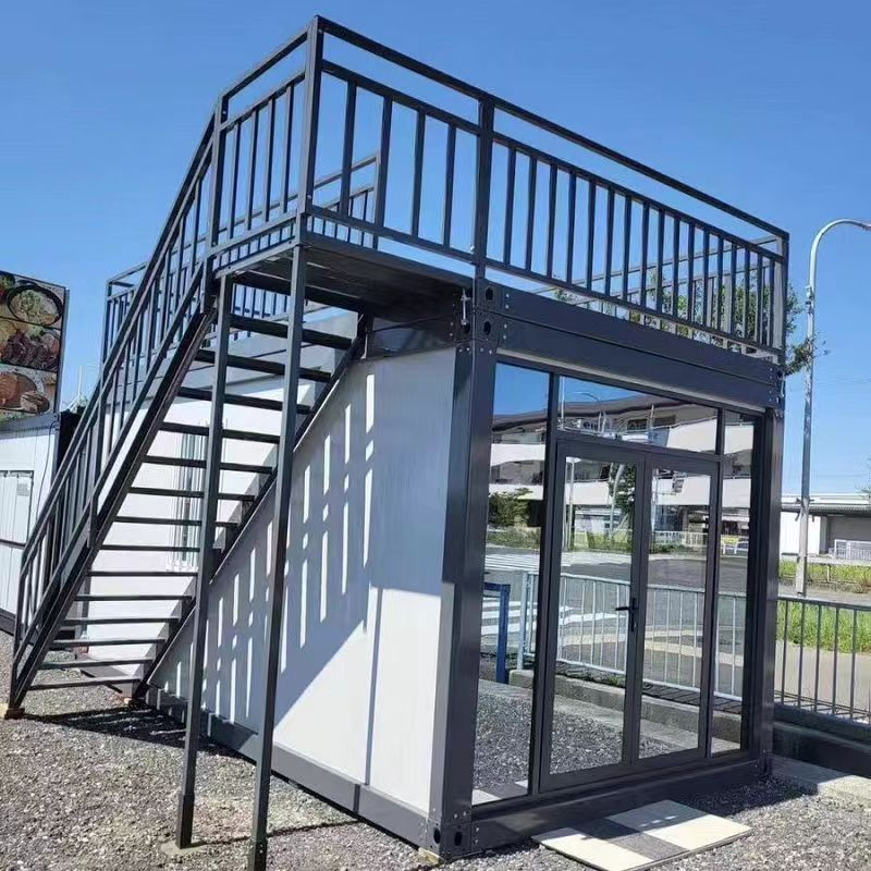 Luxury Light Steel Villa Sentry Box Guard House Office Building Shop Portable Prefab Homes Prefab Flat Pack Container House