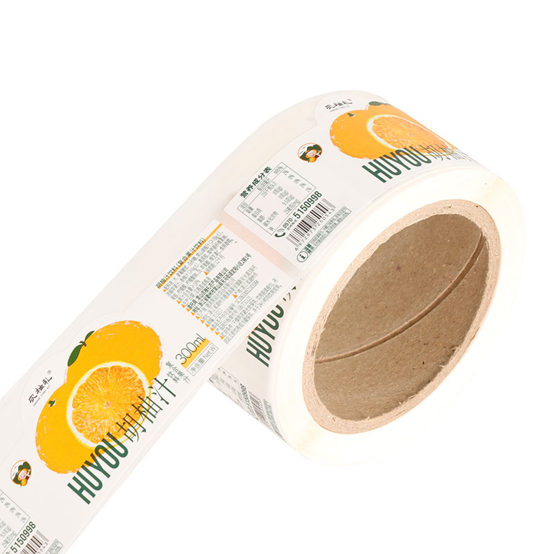 Custom Waterproof Self-Adhesive Label Roll Sticker Label Milk Packing Gold Foil Beverage Labels
