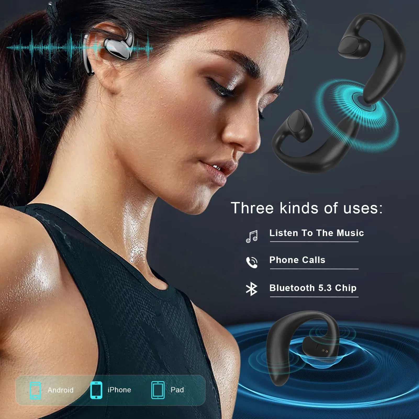 Наушники S900 M8 Bluetooth с супердолгой работой