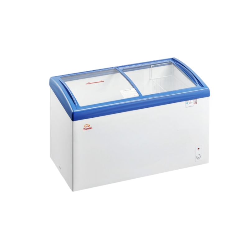 Top Commercial Supermarket Combined Copper Tube Evaporator Automatic Defrosting Low-Emissivity Glass Door Digital Thermostat Refrigerator Freezer