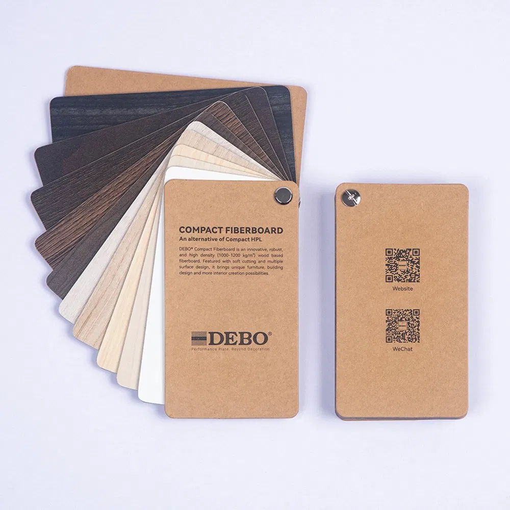 Debo Wood Fiber Resin High Density Water Proof Compact Fiberboard for Furniture