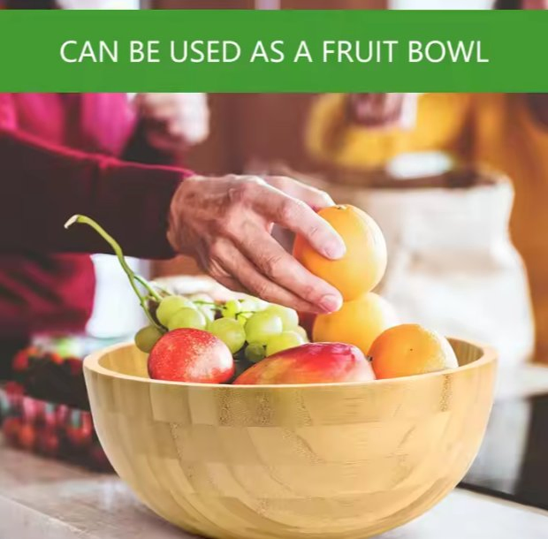 Набор деревянных мисок и ложек из бамбука