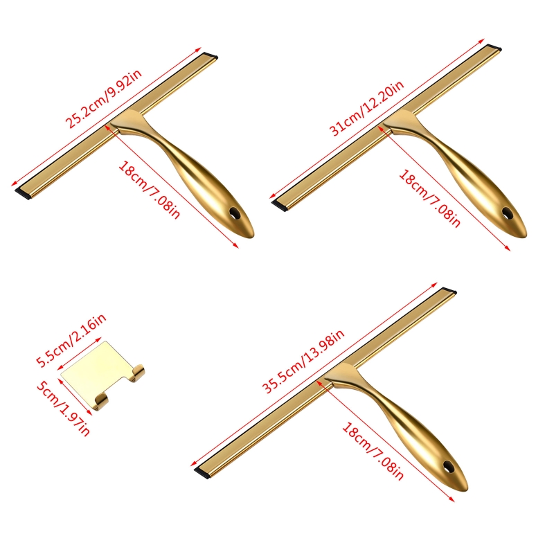 Promotional Durable Stainless Steel Cleaning Window Glass Kitchen Car Mirror Wipers Squeegee