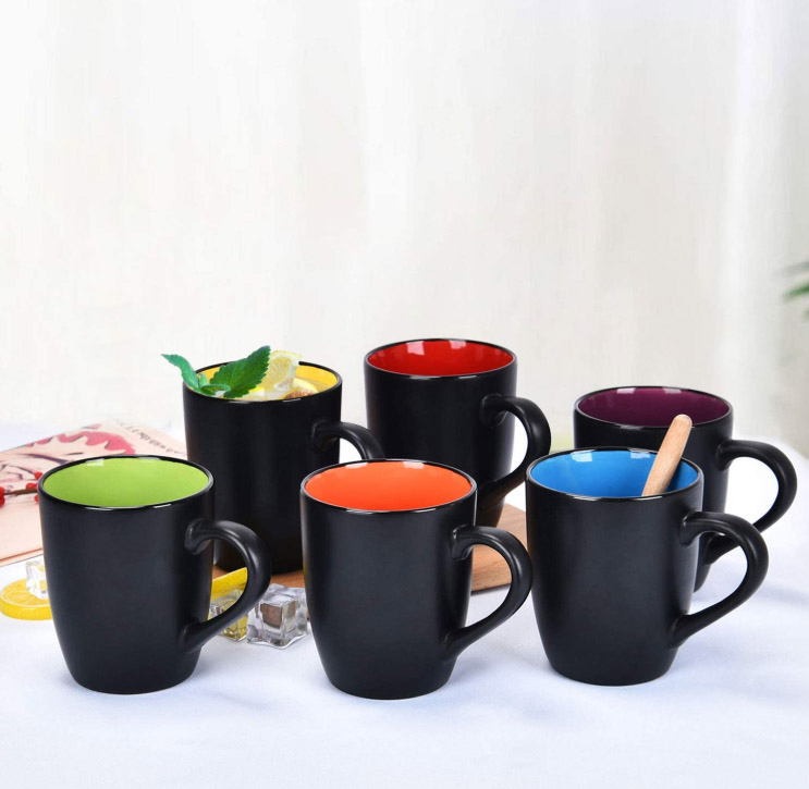 Ceramic Custom Coffee Mugs Home Office Matte Black Mug