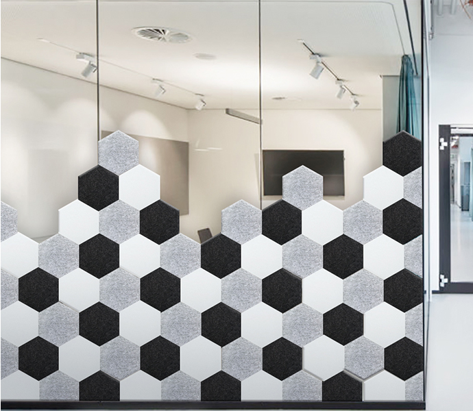 Fireproof Pet Polyester Fiber Acoustic Panel Board Acoustic Baffle Tile Sound Insulation Pet Felt Ceiling Acoustic Panel