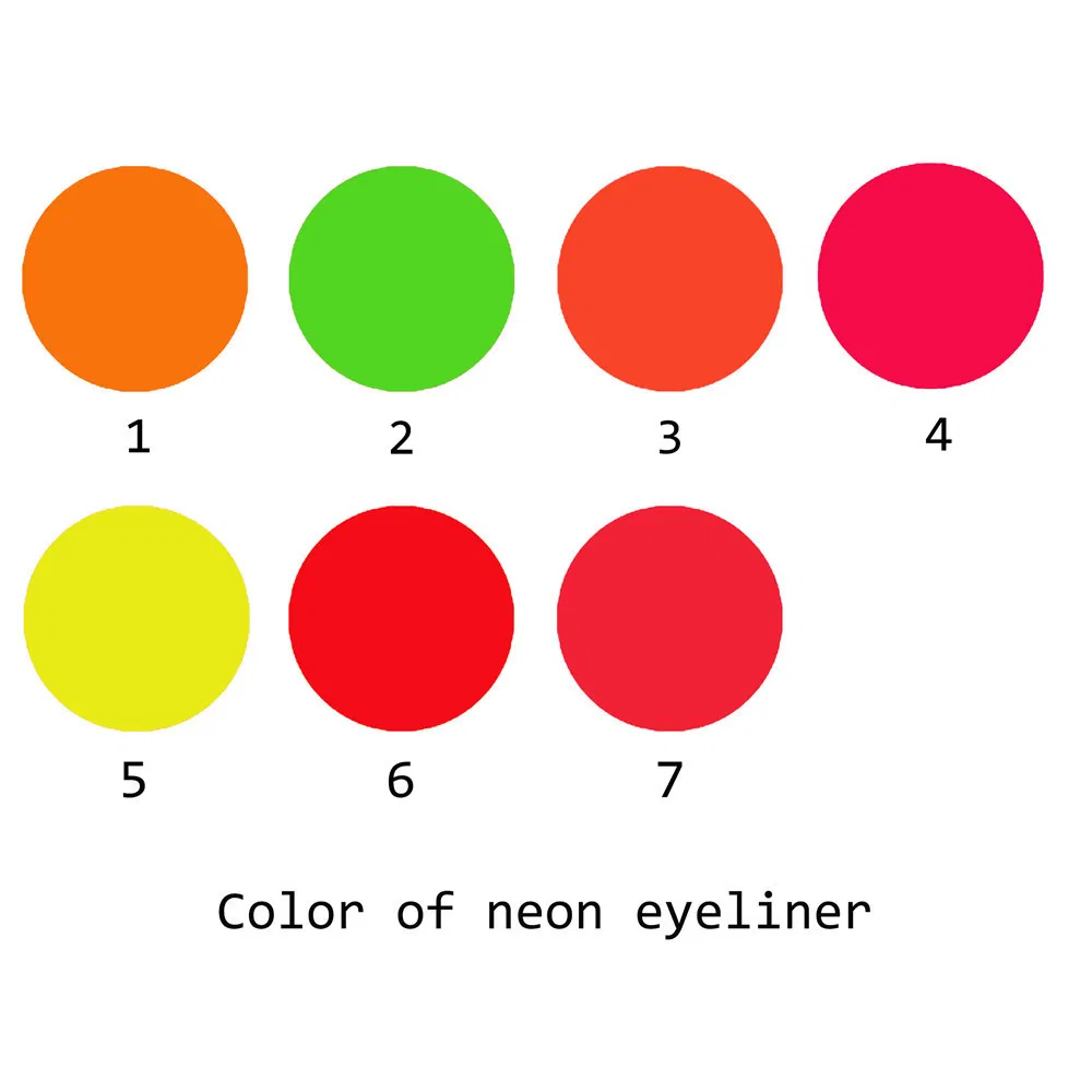 Waterproof Neon Matte Liquid Eyeliner Pen Make-up Cosmetics Long-Lasting Esg13794