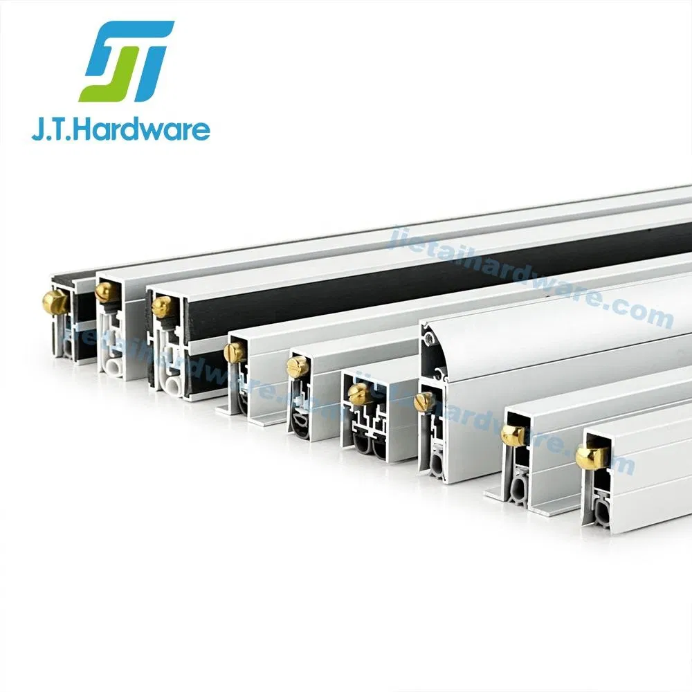 Jthardware Surface Mounted Drop Down Aluminum Door Sweep Automatic Door Bottom Seal