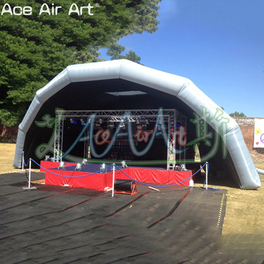 32.8FT Long or Customized Inflatable Stage Tent Portable Party Dome for Music Club