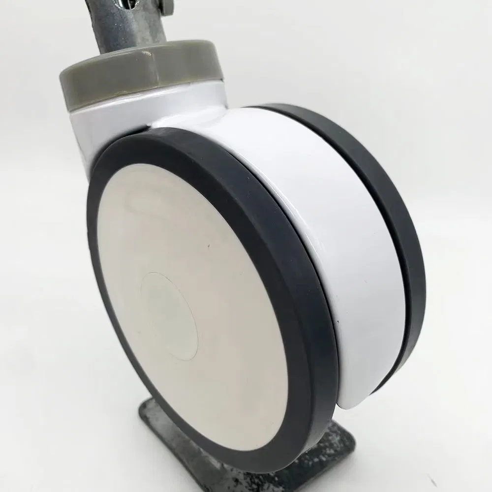Ylcaster 130*66mm Medical Central Lock Swivel Caster Wheel for Hospital Bed