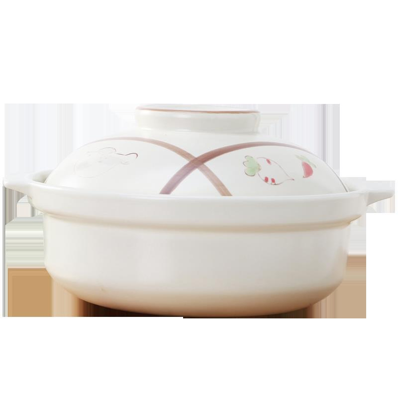 Ceramic Dinner Set Cooking Round Pot Ceramic Casserole Bowl Soup Casserole Pot