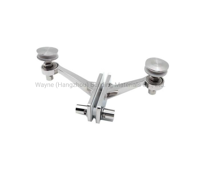 Glass Curtain Wall Hardware with High Quality and Best Price Stainless Steel Spider with Two Arms T-Type Glass Fitting Fin Spider for 200mm/220mm/250mm/300mm