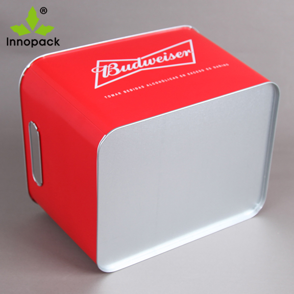 10L Metal Tin Ice Bucket with Handle for Party/Bar