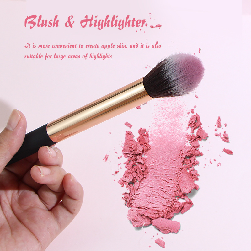 High Quality Loose Powder Brush Blush Brush with Highlighter