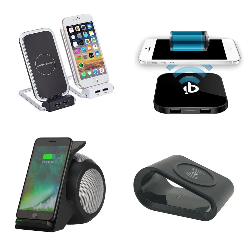 Быстрая беспроводная зарядка 2A Qi для iPhone и Samsung