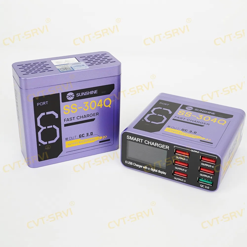 Интеллектуальное зарядное устройство Sunshine SS-304Q на 6 портов