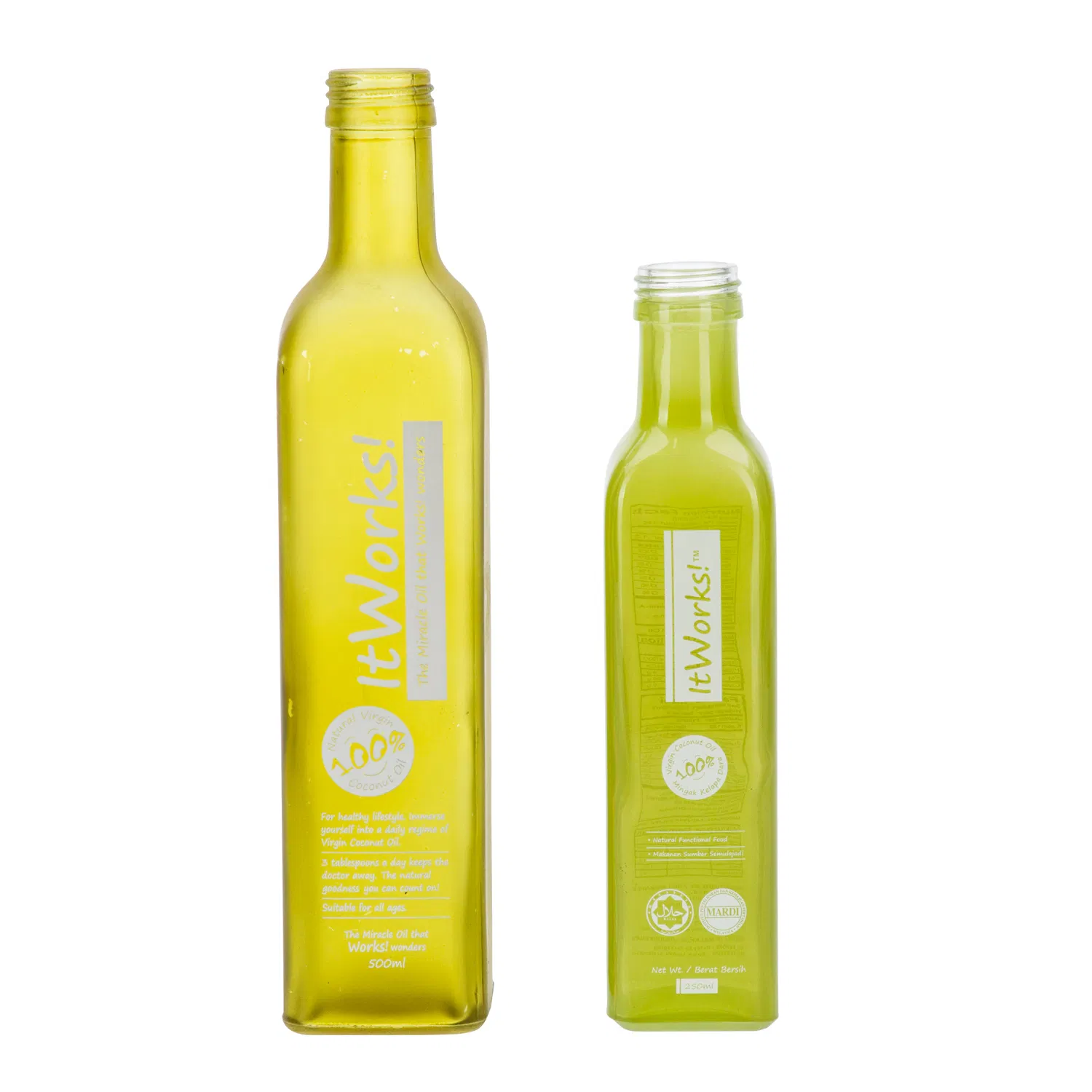 Vista 500ml Blue Glass Olive Oil Bottle