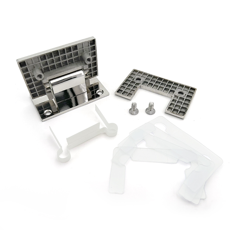 Custom 90 Degree Shower Door Hinge Glass to Wall Stainless Steel Hinge Square Type Fixed Hinge for Bathroom Hardware