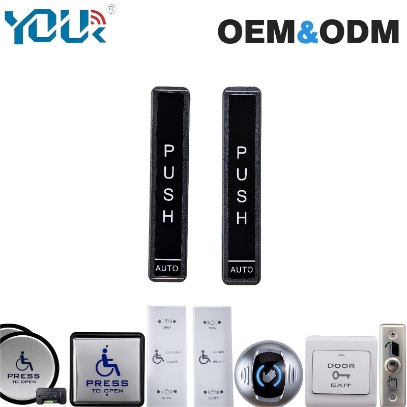 Ys406 Automatic Door Operators Access Control Opener System Wired / Wireless Handicap No Touch / Push to Exit Push Button / Emergency Door Release Button