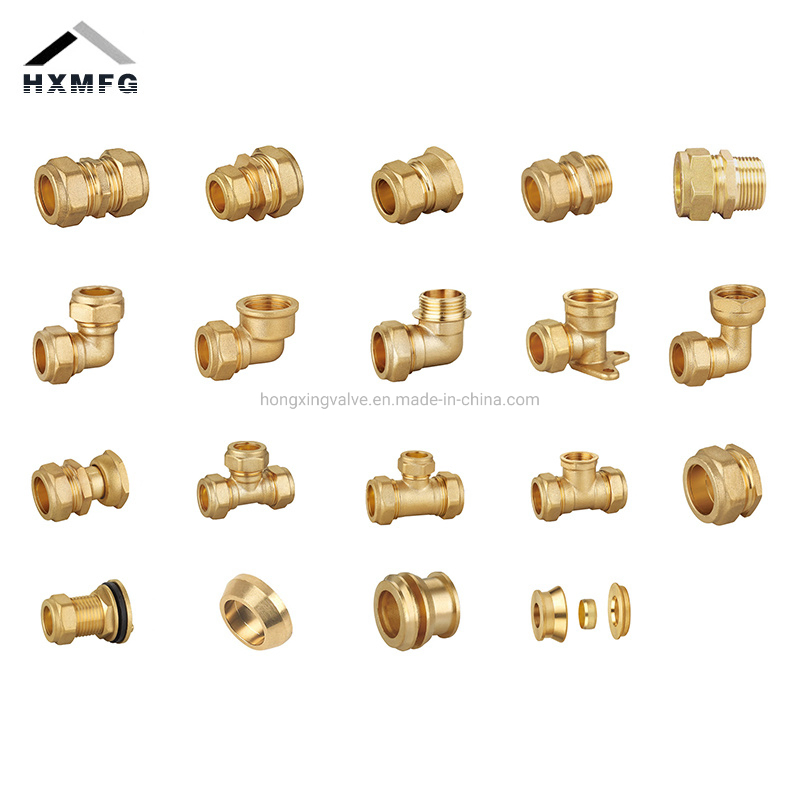 Wras Approved Brass Compression Fitting Reducing Sets in Three Piece