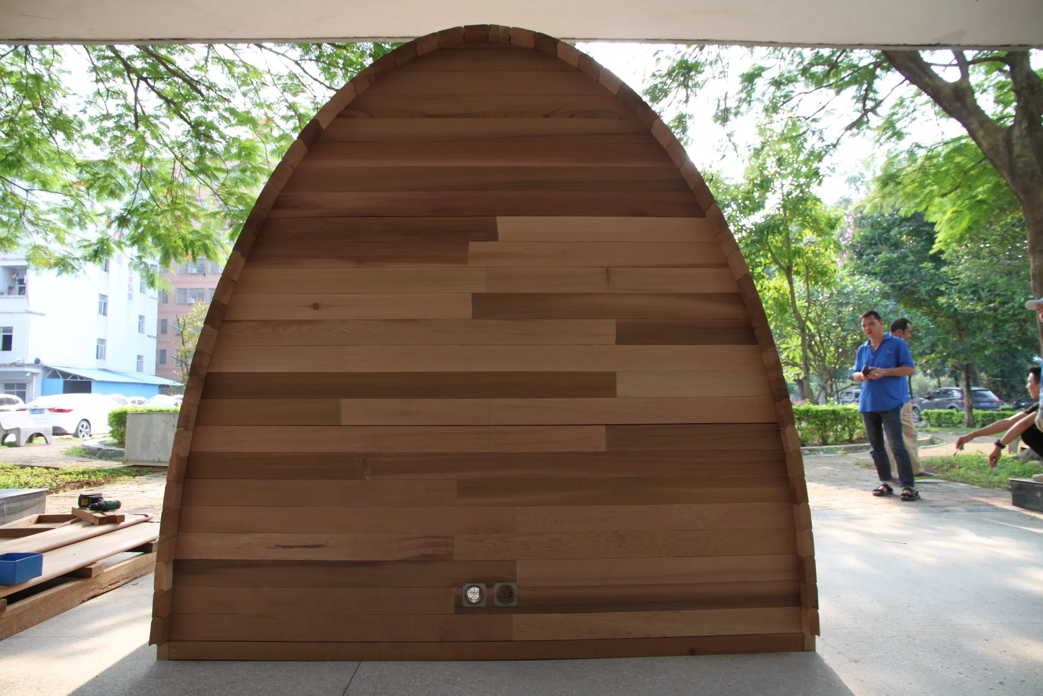 Wood Sauna Barrel for Garden SPA Tubs Sauna Rooms