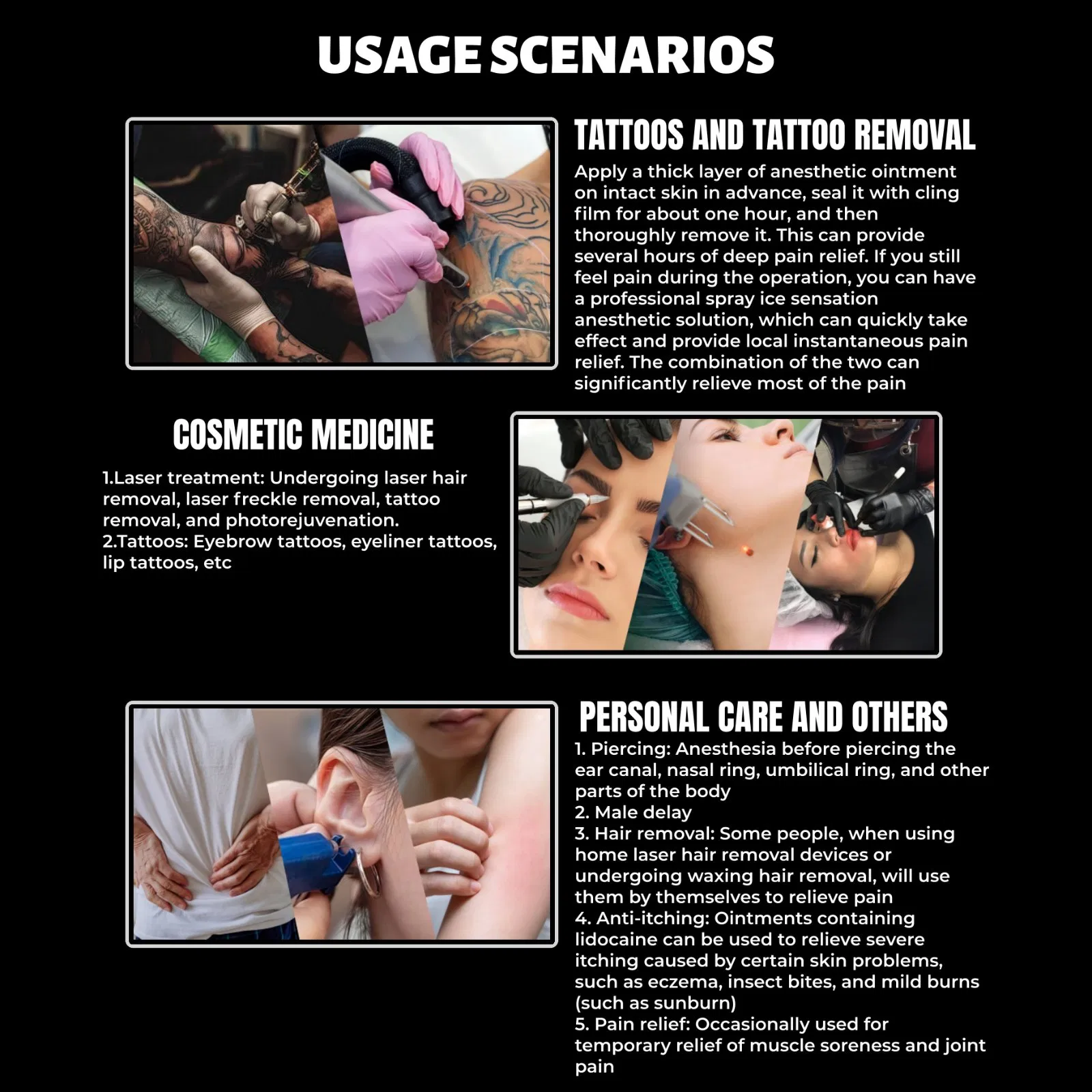 New 2025 Formula J-Cain 500g Cream 29.9% Lidocaine for Tattoo Piercing and Laser Treatment